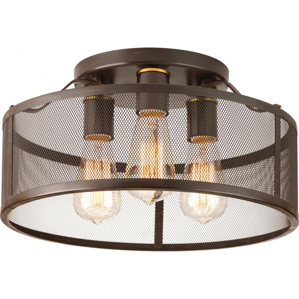 Swing 3-60W MED FLUSH MOUNT