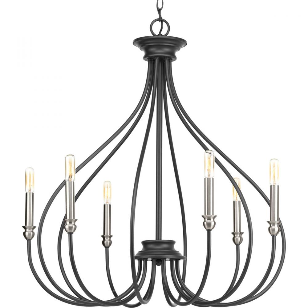 Whisp 6-60W CAND CHANDELIER