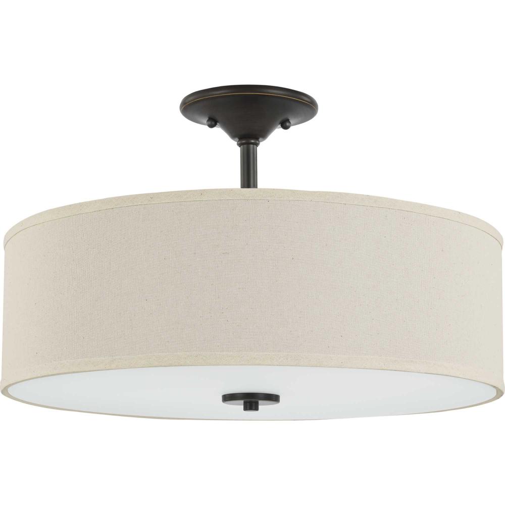 3-60W MED SEMI-FLUSH