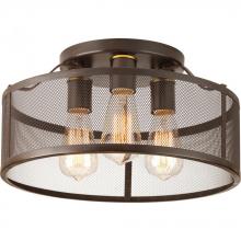 Progress P3452-20 - Swing 3-60W MED FLUSH MOUNT