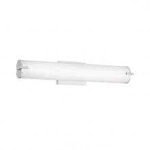 Westinghouse 6112100 - 25W 1 Light LED Wall Fixture with Color Temperature Selection Brushed Nickel Finish Frosted Acrylic