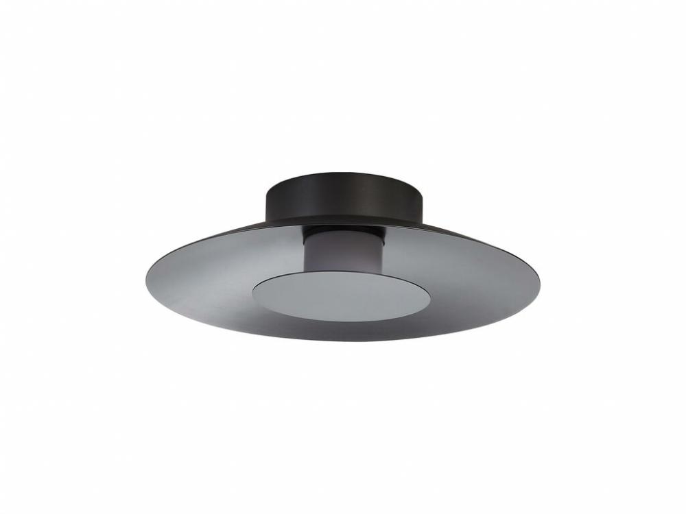 Luma LED Flush Mount - 12" in Graphite with Graphite Shade