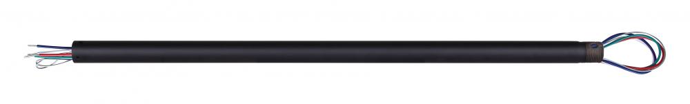 Replacement 24inch Downrod for AC Motro Fans, MBK Color, 1inch Diameter with Thread