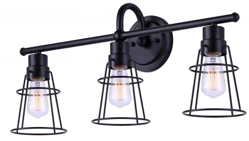 DREE, MBK Color, 3 Lt Vanity, 60W Type A, 24inch W x 10.625inch H