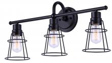 Canarm IVL1053A03BK - DREE, MBK Color, 3 Lt Vanity, 60W Type A, 24inch W x 10.625inch H